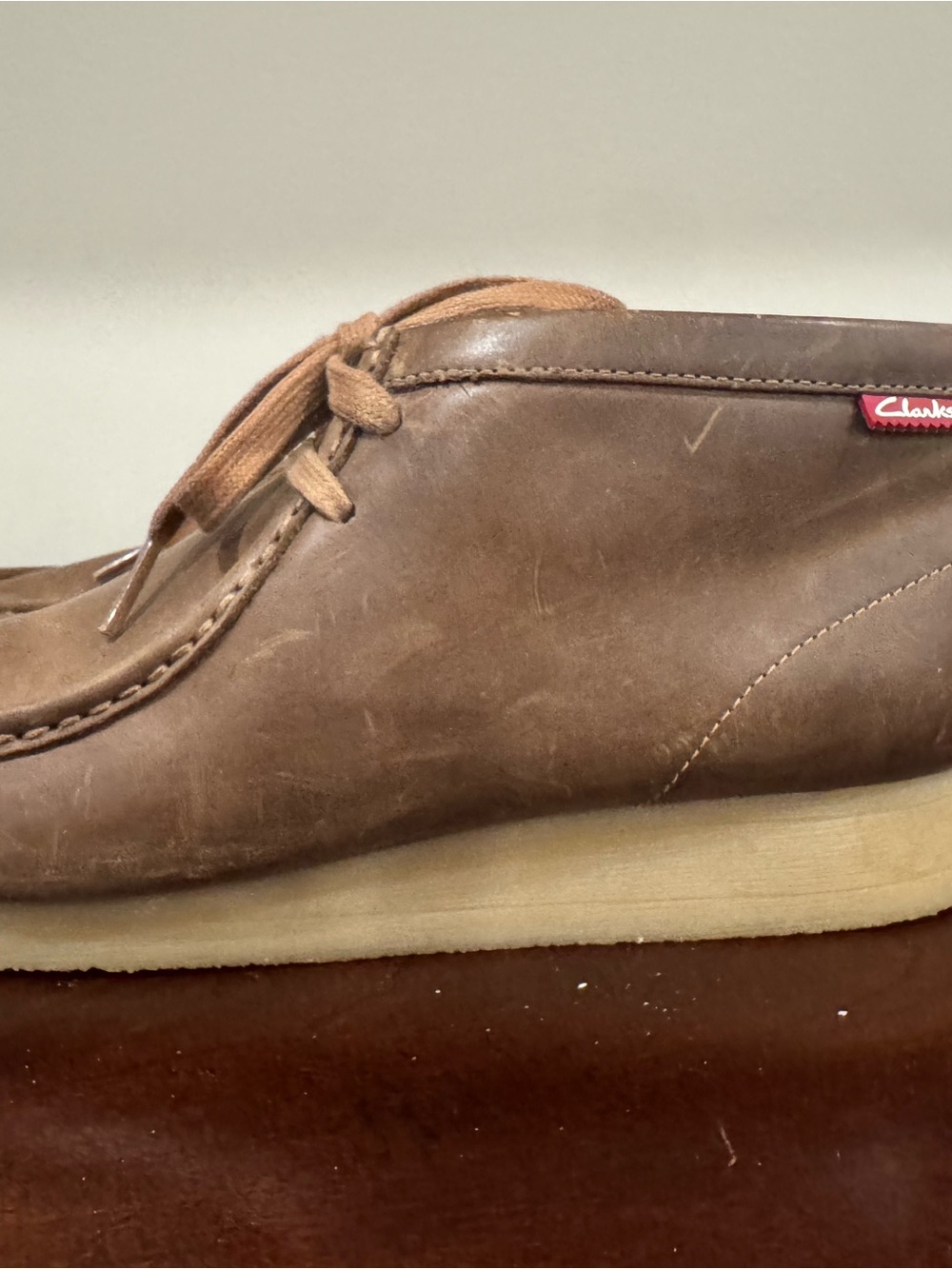 Clarks Stinson Men’s Hi chukka boot in beeswax brown leather Size 12